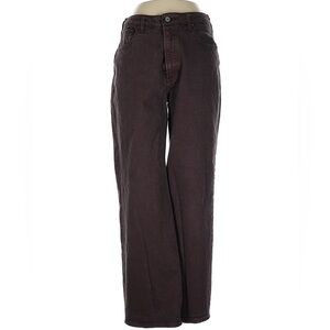 Abercrombie & Fitch Curve Love Chocolate High-Rise 90s Relaxed Fit Jeans